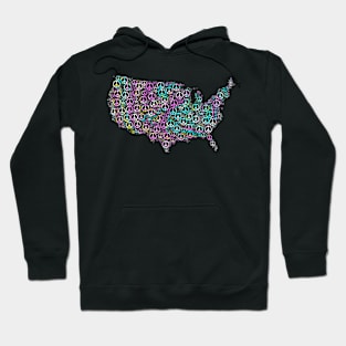 AMERICAN PEACE MAP Hoodie